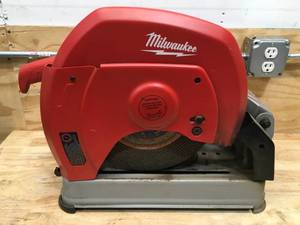 lot 20 image: Used Milwaukee 14 Abrasive Cut-Off Machine Model # 6177-20 (Retail $219)