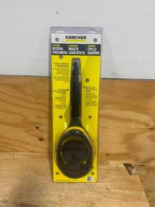 lot 85 image: KARCHER Universal Rotating Wash Brush Attachment - For Gas & Electric Power Pressure Washers - 4000 PSI - Quick-Connect,Black 0807249.60 ((0805249.60)