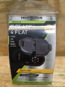 lot 76 image: Hopkins Towing Solutions 7 Blade & 4 Flat Wiring Kit Model # 40974 08262427.45