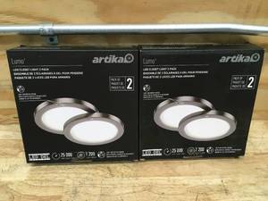 lot 98 image: ARTIKA Lot of 2 Packs of- Lumo LED Closet Lights (2 per pack)