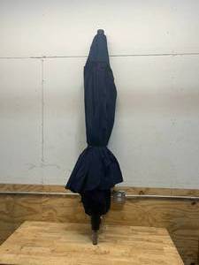lot 122 image: ALLEN  ROTH 10-ft Commercial Navy Auto-tilt Market Patio Umbrella