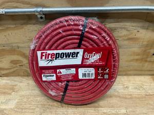 lot 124 image: Firepower 1412-0021 14-Inch by 25 Feet Grade R Hose (Retails for $106.66)