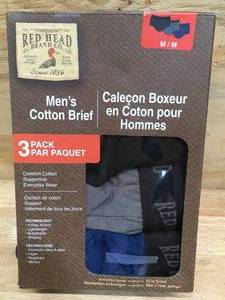 lot 156 image: Lot of 3 - Mens Briefs Size Medium