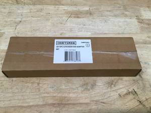 lot 12 image: CRAFTSMAN 10pc 14- 38- 12 Ratchet Extensions & Adapters Set Model # CMMT53003 08292410