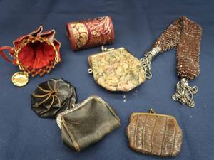 ANTIQUE 19TH CENTURY VICTORIAN MISERS PURSE PLUS