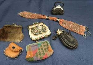 ANTIQUE 19TH CENTURY VICTORIAN MISERS PURSE PLUS