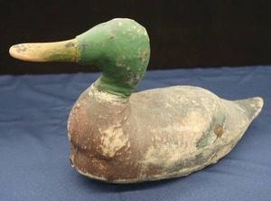 VINTAGE CANVAS DUCK DECOY