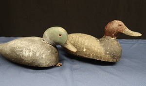 ANTIQUE GUNDELFINGER  DECOY AND UNKNOWN DECOY