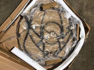 StyleWell 42 in. Mix and Match Steel Round Outdoor Patio Dining Table with Bronze Smoky Glass Customer Returns See Pictures