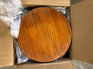 Glitzhome Metal Storage Accent Table or Stool with Solid Wood Lid  Customer Returns See Pictures