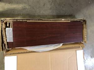 StyleWell 43 in. Dark Brown Wood 3-Shelf Classic Bookcase with Adjustable Shelves Customer Returns See Pictures