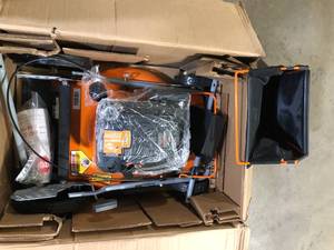 YARDMAX 21 in. 170cc 3-in-1 Gas Walk Behind Push Lawn Mower with High Rear Wheels  Customer Returns See Pictures