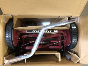 American Lawn Mower Company 14 in. 5-Blade Manual Walk Behind Reel Lawn Mower   Customer Returns See Pictures