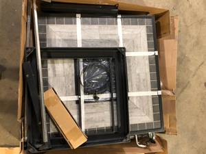 Home Decorators Collection St. Charles Steel and Aluminum Outdoor Fire Pit Table Not Checked  Customer Returns See Pictures