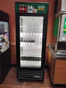 lot 26 image: TRUE GEM-26 27 BLACK GLASS DOOR REACH-IN REFRIGERATOR