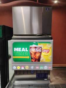 lot 24 image: CORNELIUS BEVERAGE DISPENSER AND MANITOWOC ICE MACHINE