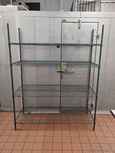 lot 11 image: METRO GREEN 4 TIER WIRE SHELVING