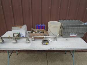 Misc electrical & hardware. As shown.