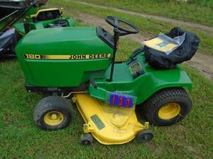 John Deere 180 rider. Kawasaki motor. 42� deck. Works as it should. As shown.