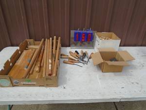 Checkering tools & dowels. As shown.