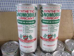 lot 34 image: (EW7) 21 Cans Synthetic Snowmobile ...