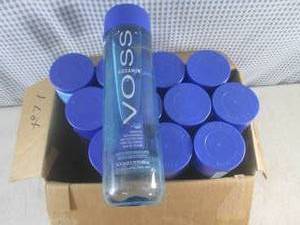 lot 408 image: (B-3) 12 Bottles of Voss Water 28.7...