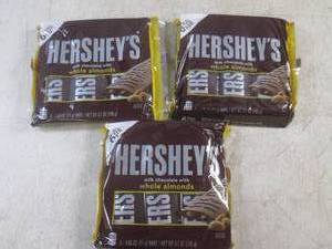 lot 436 image: (B-3) 18 Full Size Hersheys Milk Ch...