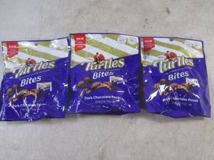 lot 438 image: (B-2) 3 Bags of Turtles Bites Dark ...