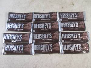 lot 452 image: (B-3) 12 Hersheys Milk Chocolate Ca...