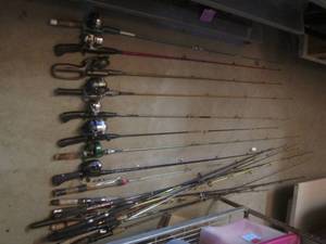 lot 66 image: (G-1) Assortment of Fishing Rods wi...