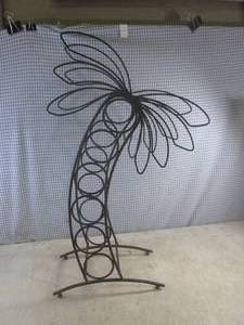 lot 155 image: (EC1) Metal Wine Rack 30 Tall...