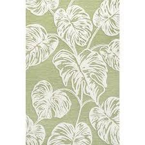 lot 19 image: Jonathan Y Tobago Light GreenIvory 8 ft. x 10 ft. High-Low 2-Tone Monstera Leaf IndoorOutdoor Area Rug