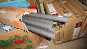 lot 90 image: Lot of 5 Everbilt 1 in. x 6 ft. Foam Semi-Slit Pipe Insulation