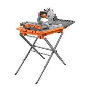 lot 117 image: Rigid 12 Amp 8 in. Blade Corded Wet Tile Saw with Extended Rip