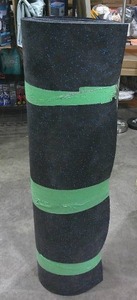 lot 132 image: Roll of Rubber matting - Some damage
