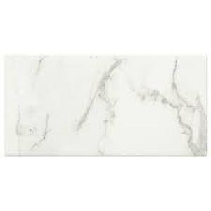 lot 140 image: Marazzi Developed by Nature Calacatta 3 in. x 6 in. Glazed Ceramic Wall Tile (5.28 sq. ft.)