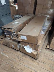lot 331 image: Pallet of 6 - Console Tables - Needing Assembly - Possible Parts - As Is