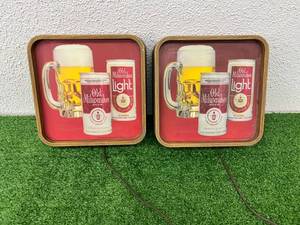lot 15 image: Pair of Old Milwaukee Beer Light Up Signs