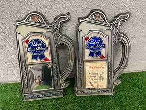 lot 19 image: Pair of Pabst Blue Ribbon Signs - 1985 Calendar