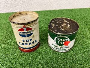lot 37 image: Standard Cup Grease & Quaker State Wheel Bearing Lubricant Cans