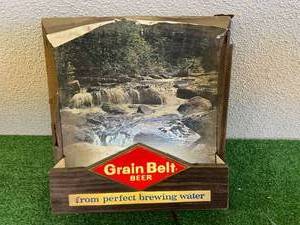lot 115 image: Grain Belt Beer Light Up Sign