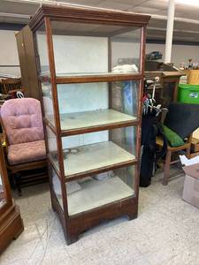 lot 150 image: Antique General Store Display Cabinet