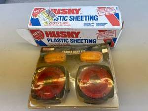 lot 213 image: Trailer Light Kit & Plastic Sheeting