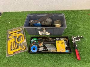 lot 234 image: Tool Box & Contents & Garage Organizer Kit