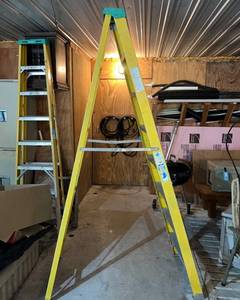 lot 201 image: Fiberglass 8 Heavy Duty Ladder