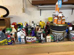 lot 66 image: Various Shop Cleaners, Glues, Etc