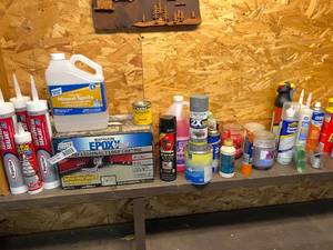 lot 158 image: Various Shop Items, Cleaners, Sealants