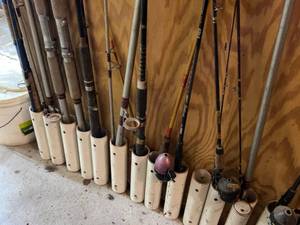 lot 78 image: Fishing Poles and Tackle Boxes