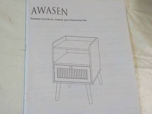 lot 15 image: Awasen Night Stand new in box need...