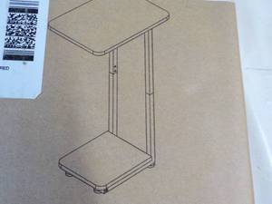 lot 24 image: Couch End Table Rustic Brown new i...
